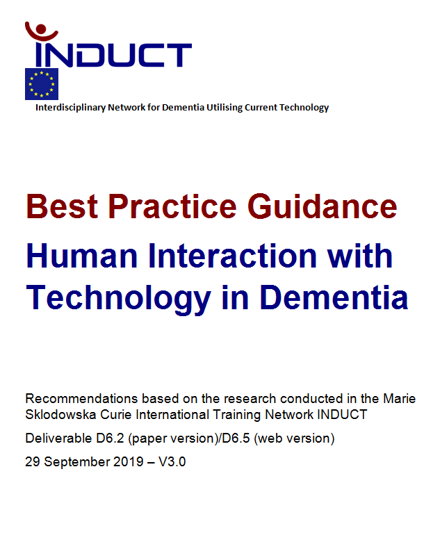 INDUCT launched Best Practice Guidance for Technology in Dementia at ...